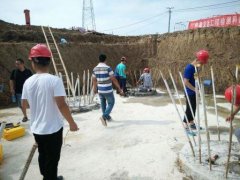 我公司组织员工进行基桩检测技能比赛